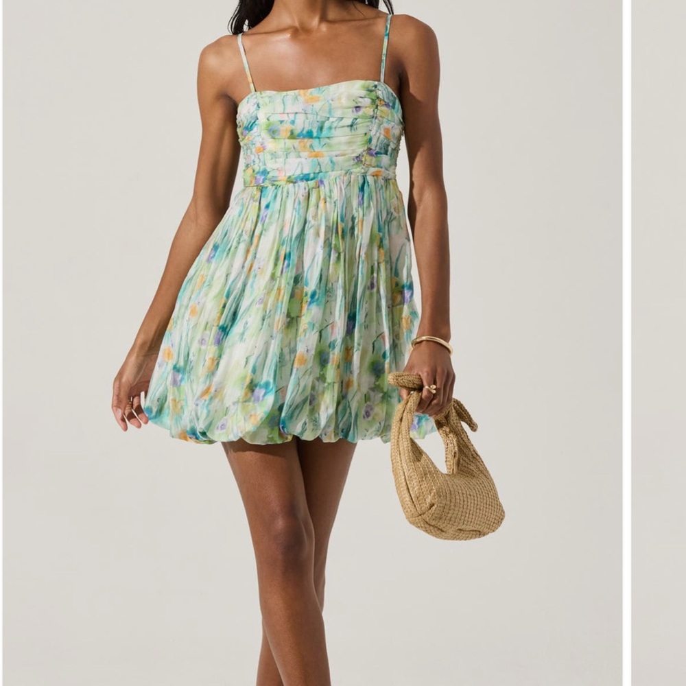 Astr Multicolor Smocked Dress